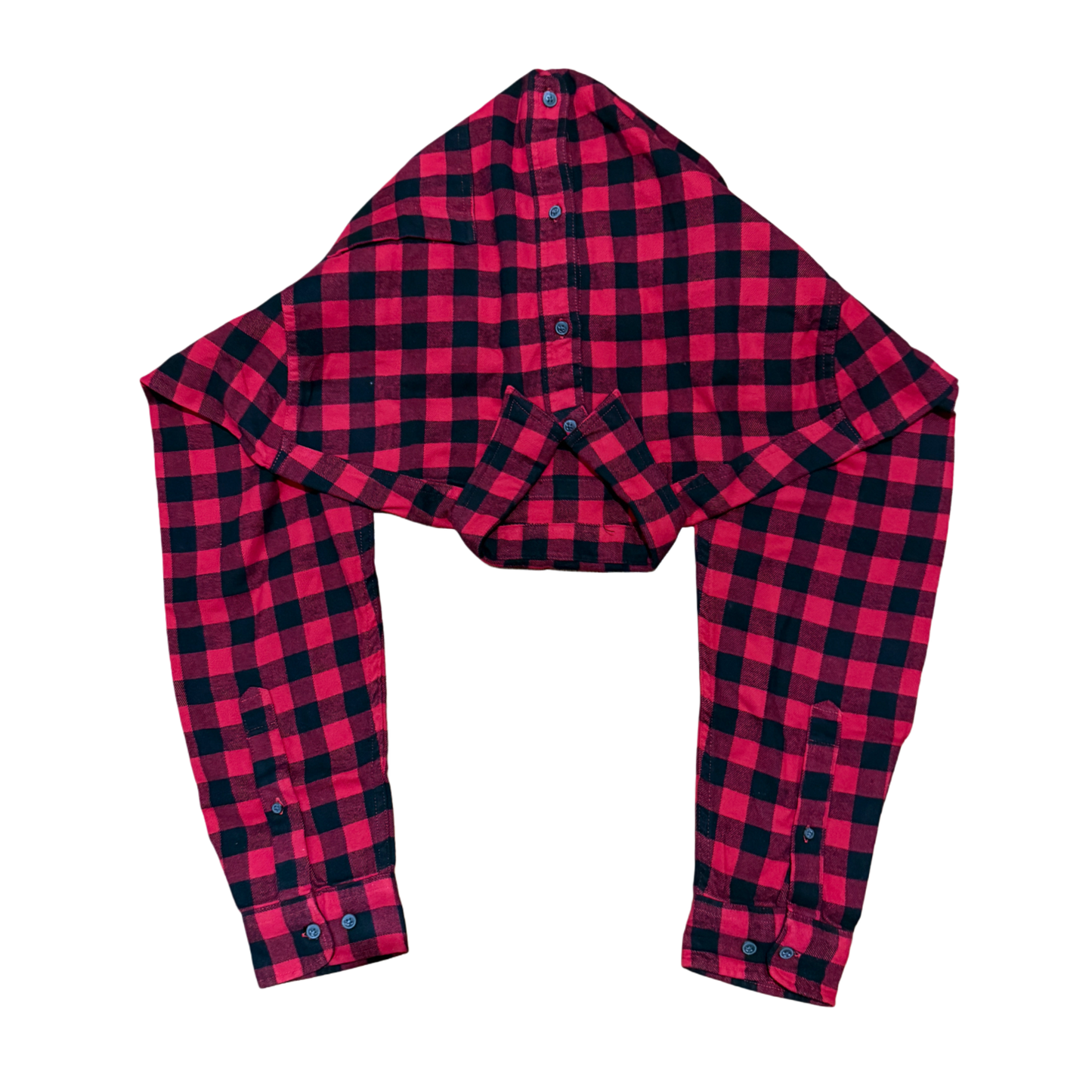 FANNEL SCARF HOOD (RED)