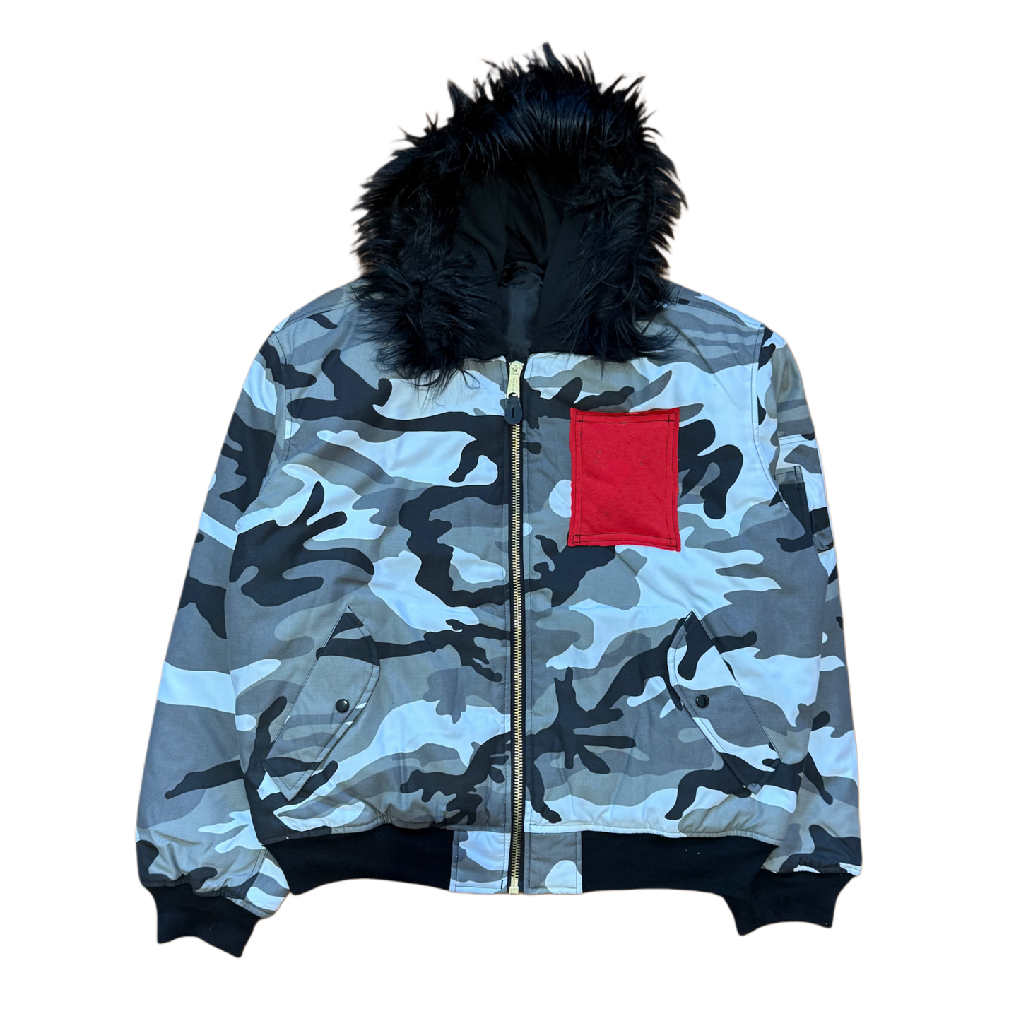CAMO FUR JACKET