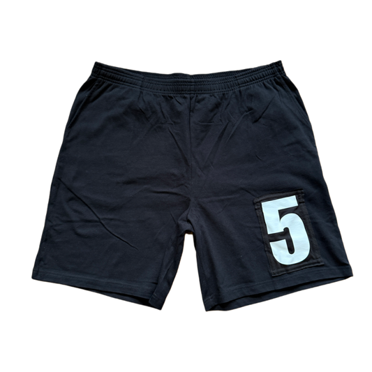 PATCH WORK SHORTS (BLACK)