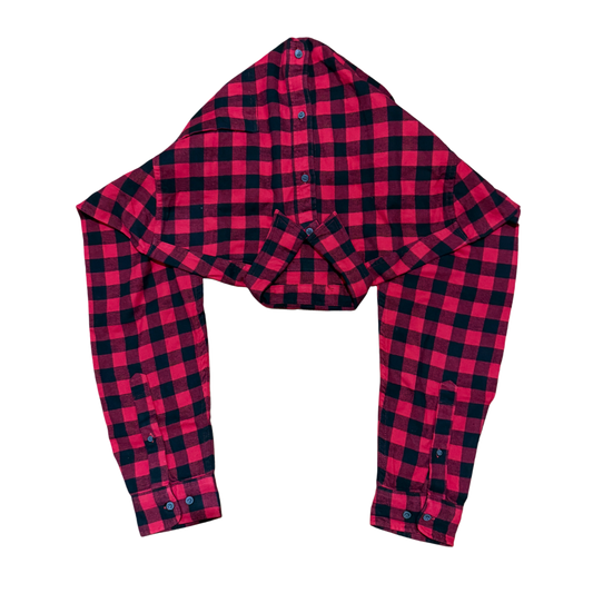 FANNEL SCARF HOOD (RED)