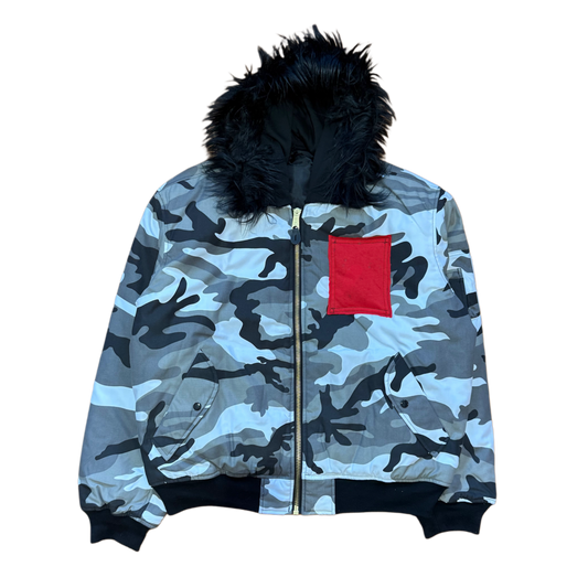 CAMO FUR JACKET